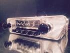 BLAUPUNKT FRANKFURT STEREO 12+/- Vintage Chrome Classic Car FM Radio  MINT ETYPE MG ASTON PORSCHE
